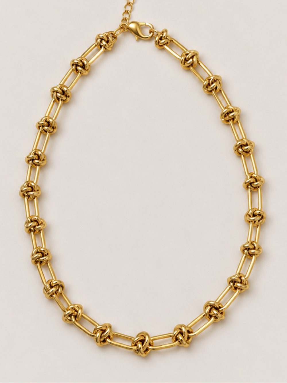 New! Gold Knot Link Chain Necklace NWOT 3023